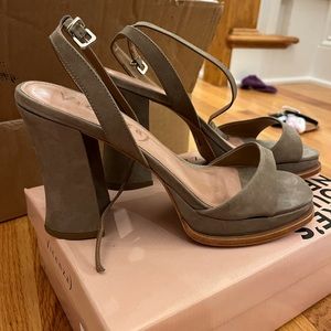Anthropologie Vicenza Strappy Platform Heels